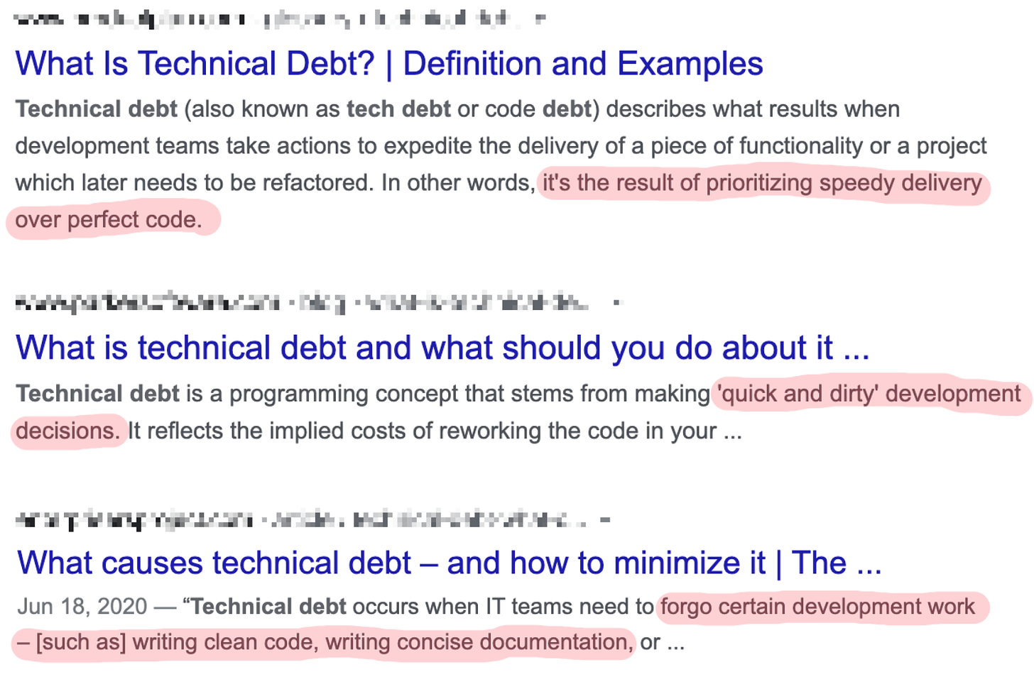 Google Tech Debt